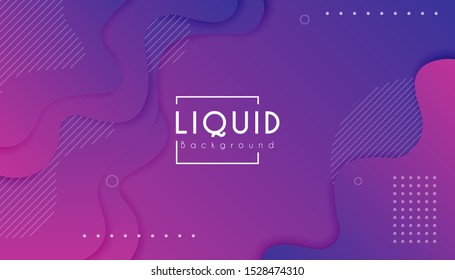 Colorful wavy geometric shape background. Minimal trendy gradient colors. Eps10 Vector