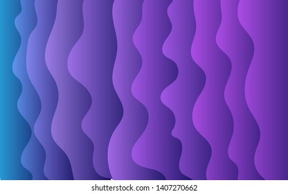 colorful wavy with gradation vector design for background, banner, website and card