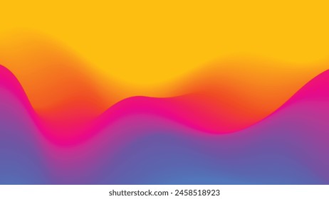 Colorful wavy gradient background. blurred background. Background for web cover, presentation, banner, poster.