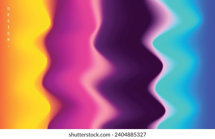 Colorful wavy gradient mesh background. Abstract fluid color gradation backdrop. Modern liquid design for poster, banner, cover, presentation, landing page, or leaflet.