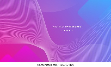 Colorful wavy gradient shape abstract background