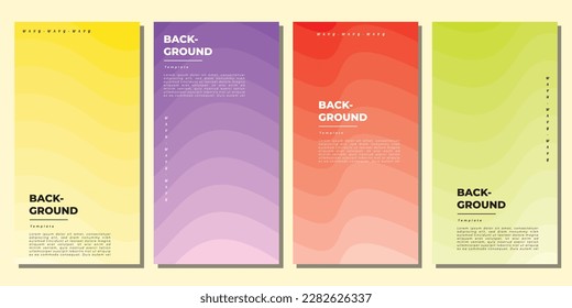 Colorful wavy layer background template copy space for poster, banner, or brochure