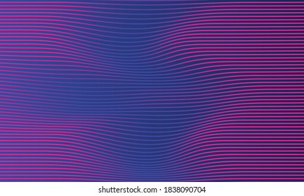 colorful wavy line pattern. Line texture. Abstract relief background with distorted optical illusions. Vector illustration.