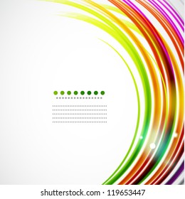 Colorful wavy lines