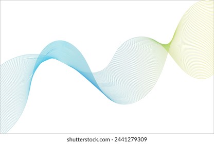 Colorful wavy lines abstract background design