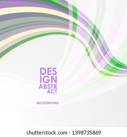 Colorful wavy lines. Abstract waved lines for brochure, website, flyer design