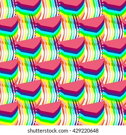 colorful wavy lines background