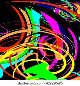 colorful wavy lines background
