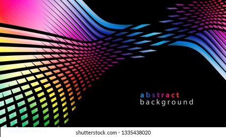 colorful wavy lines vector background