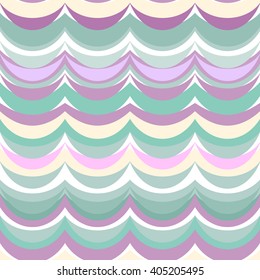 Colorful wavy lines. Vector wave background. Curves stripe pattern seamless.