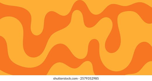 Colorful Wavy Liquid Background. Melting Slime Design Element. Honey Illustration. Melting Mustard Illustration. Flowing Melted Caramel. Abstract Honey Dripping Pattern. Dripping Yellow Paint.