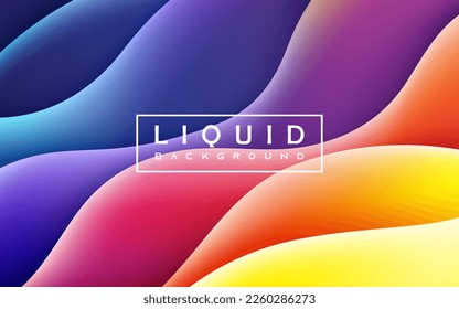Fondo líquido ondulado colorido gradiente suave