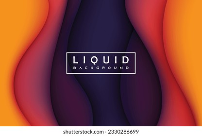 Colorful wavy liquid background smooth gradient color