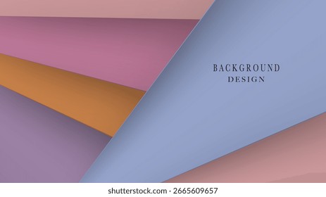 Colorful wavy overlapping layers background smooth pastel gradient color