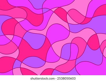 Colorful wavy pattern abstract pink background for tile, wallpaper, textile, art.