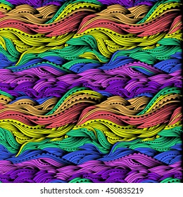 Colorful wavy pattern, abstract waves background, color gradient wallpaper, EPS 10