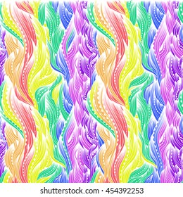 Colorful wavy pattern, abstract waves background, light color gradient wallpaper, EPS 10
