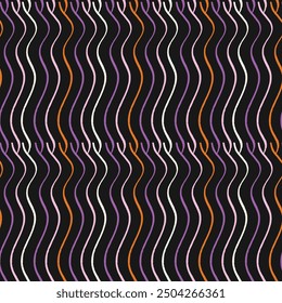  Patrón de rayas onduladas de colores. Patrón de Vector Abstractas.