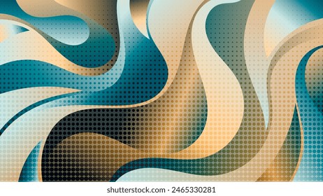 Colorful wavy striped textured wallpaper. An excellent background for designing pages on social networks, posters, presentations, outdoor advertising and your other projects. Vector.