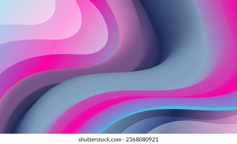 Colorful wavy striped wallpaper. An excellent background for designing pages on social networks, posters, presentations, outdoor advertising and your other projects. Vector.