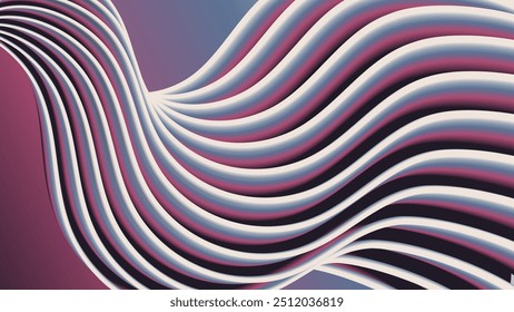 Colorful wavy striped wallpaper. Great background for social media pages, posters, presentations, outdoor advertising and other projects. Vector.