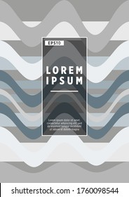 Farbige, gewellte Streifen.  Halftone Streifen Textur-Titelblatt-Layout-Vorlagen Set. Der Bericht behandelt Grafikdesign, Broschüren Seiten Corporate Templates.