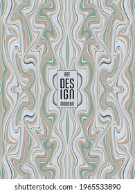 Colorful wavy stripes pattern. Minimalist design. Advertising banner, billboard or card decorative striped background graphic design