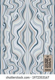Colorful wavy stripes pattern. Minimalist design. Advertising banner, billboard or card decorative striped background graphic design