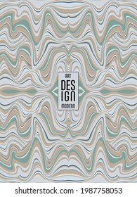 Colorful wavy stripes pattern. Minimalist design. Advertising banner, billboard or card decorative striped background graphic design