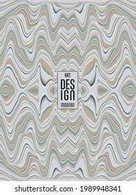 Colorful wavy stripes pattern. Minimalist design. Advertising banner, billboard or card decorative striped background graphic design