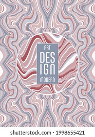 Colorful wavy stripes pattern. Minimalist design. Advertising banner, billboard or card decorative striped background graphic design