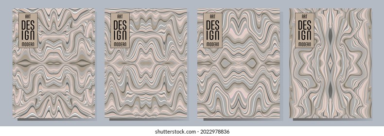 Colorful wavy stripes pattern. Minimalist design. Advertising banner, billboard or card decorative striped background graphic design