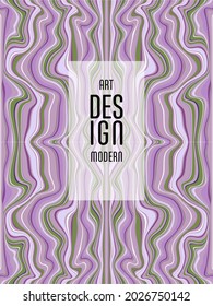 Colorful wavy stripes pattern. Minimalist design. Advertising banner, billboard or card decorative striped background graphic design