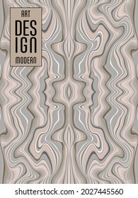 Farbiges Muster aus gewellten Streifen. Minimalistisches Design. Werbebanner, Plakatwand oder Karte, dekoratives gestreiftes Hintergrundbild