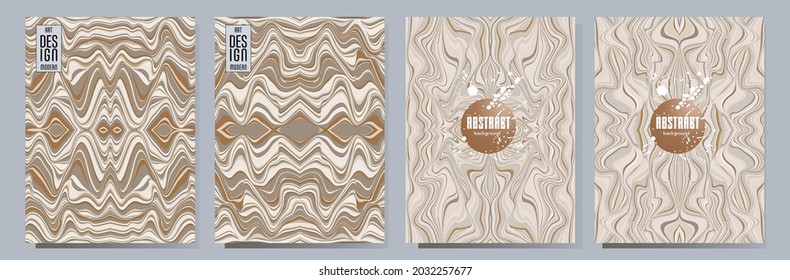 Farbiges Muster aus gewellten Streifen. Minimalistisches Design. Werbebanner, Plakatwand oder Karte, dekoratives gestreiftes Hintergrundbild