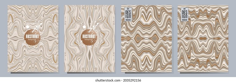 Colorful wavy stripes pattern. Minimalist design. Advertising banner, billboard or card decorative striped background graphic design