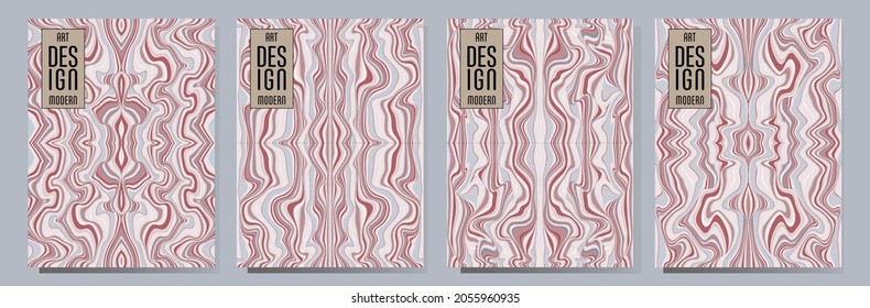 Colorful wavy stripes pattern. Minimalist design. Advertising banner, billboard or card decorative striped background graphic design