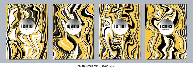 Colorful wavy stripes pattern. Minimalist design. Advertising banner, billboard or card decorative striped background graphic design