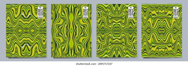 Colorido patrón de rayas onduladas. Diseño minimalista. Banner publicitario, cartelera o tarjeta diseño gráfico de fondo estriado decorativo