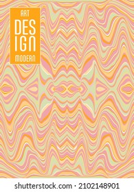 Colorful wavy stripes pattern. Minimalist design. Advertising banner, billboard or card decorative striped background graphic design
