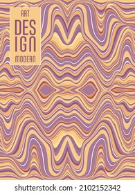 Colorful wavy stripes pattern. Minimalist design. Advertising banner, billboard or card decorative striped background graphic design
