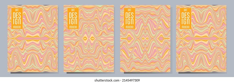 Colorful wavy stripes pattern. Minimalist design. Advertising banner, billboard or card decorative striped background graphic design