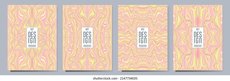 Farbiges Muster aus gewellten Streifen. Minimalistisches Design. Werbebanner, Plakatwand oder Karte, dekoratives gestreiftes Hintergrundbild