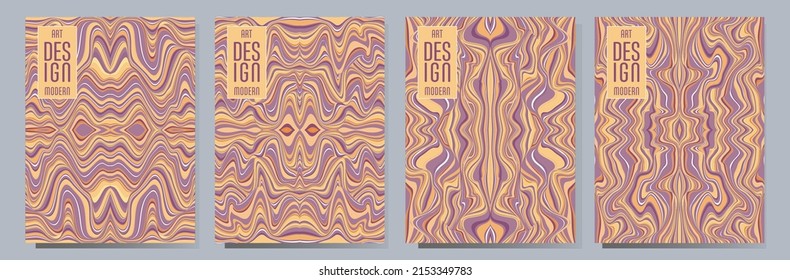 Colorido patrón de rayas onduladas. Diseño minimalista. Banner publicitario, cartelera o tarjeta diseño gráfico de fondo estriado decorativo
