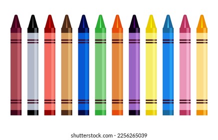 Premium Vector  Colored pencils crayons markers pens ink quill