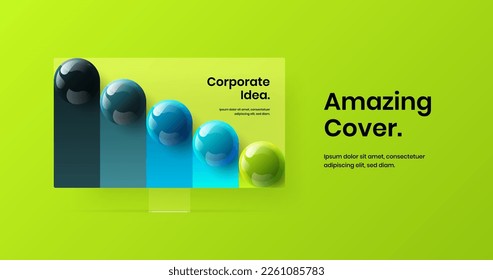 Colorful web banner design vector concept. Modern computer monitor mockup landing page layout.