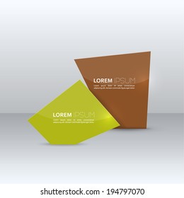 Colorful Web Banner with a glossy surface and flare. 