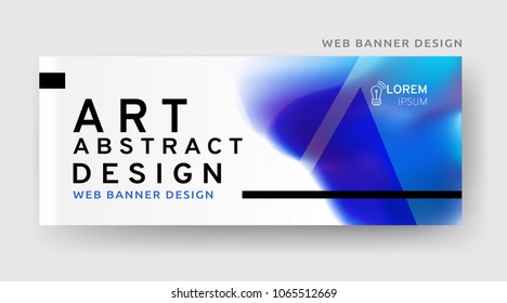 Colorful web banner template. Creative abstract design. Vector EPS10