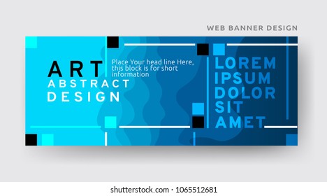 Colorful web banner template. Creative abstract design. Vector EPS10