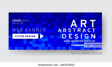 Colorful web banner template. Creative abstract design. Vector EPS10